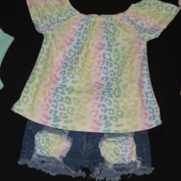 SPARKLE IN PINK "CHEETAH PRINT" MATCHING SET / SIZE L = 5T - Picture 1 of 2